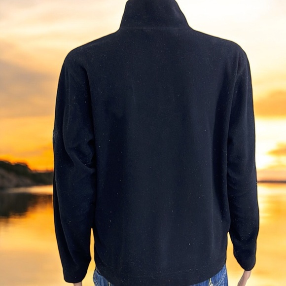 Eddie Bauer Women's Black Quater Zip MicroFleece Pullover - Picture 14 of 16